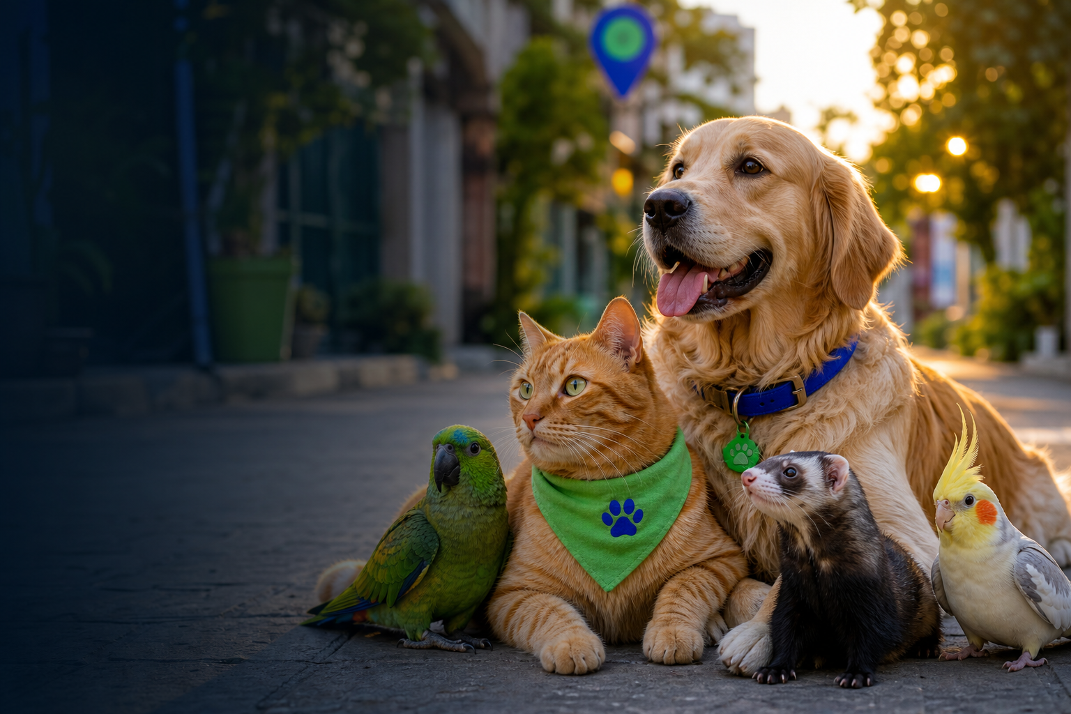 Cães, gatos, papagaios, furões e calopsitas. O BuscaPet protege todos os tipos de pet